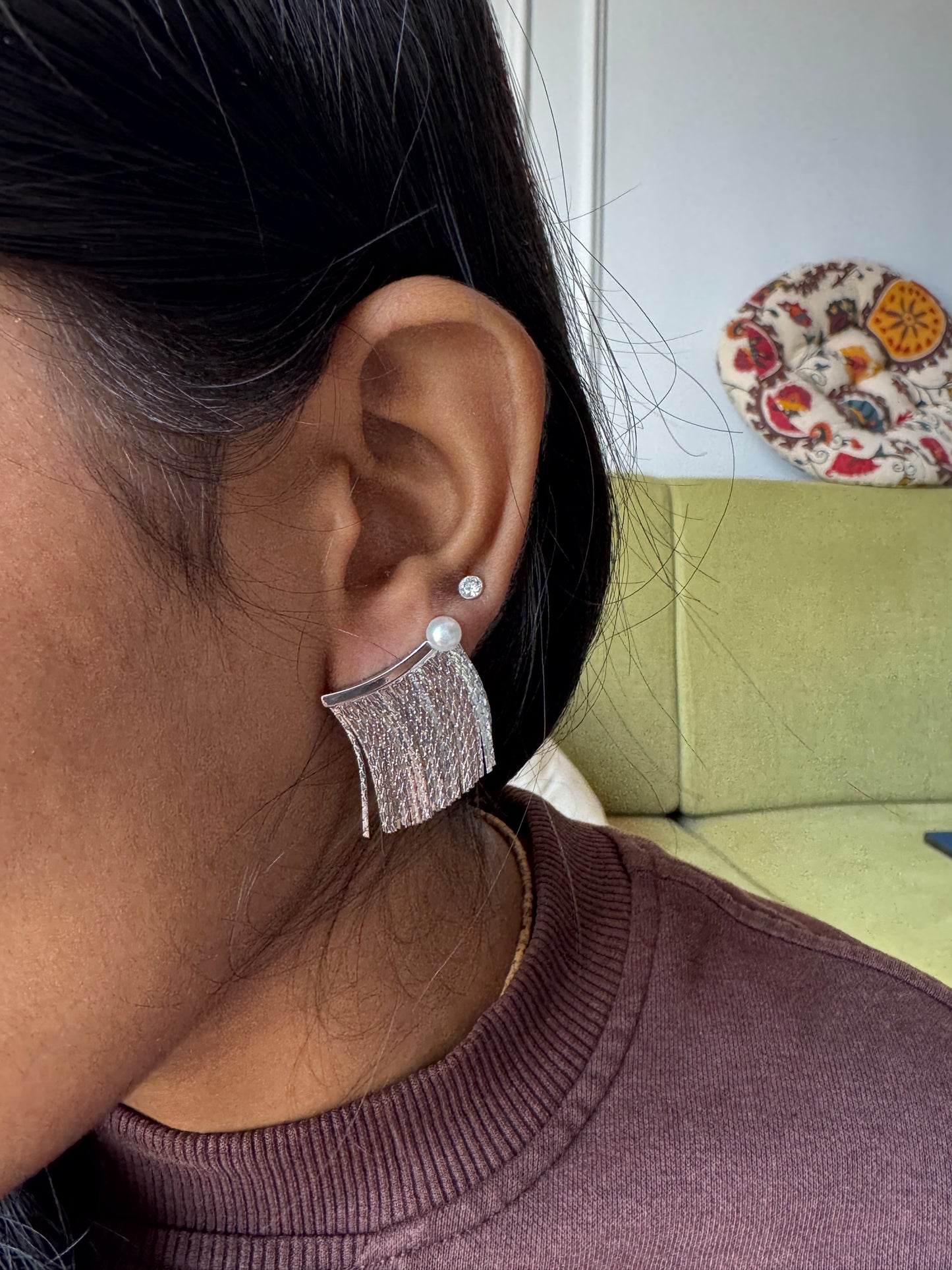 Pearl party earings