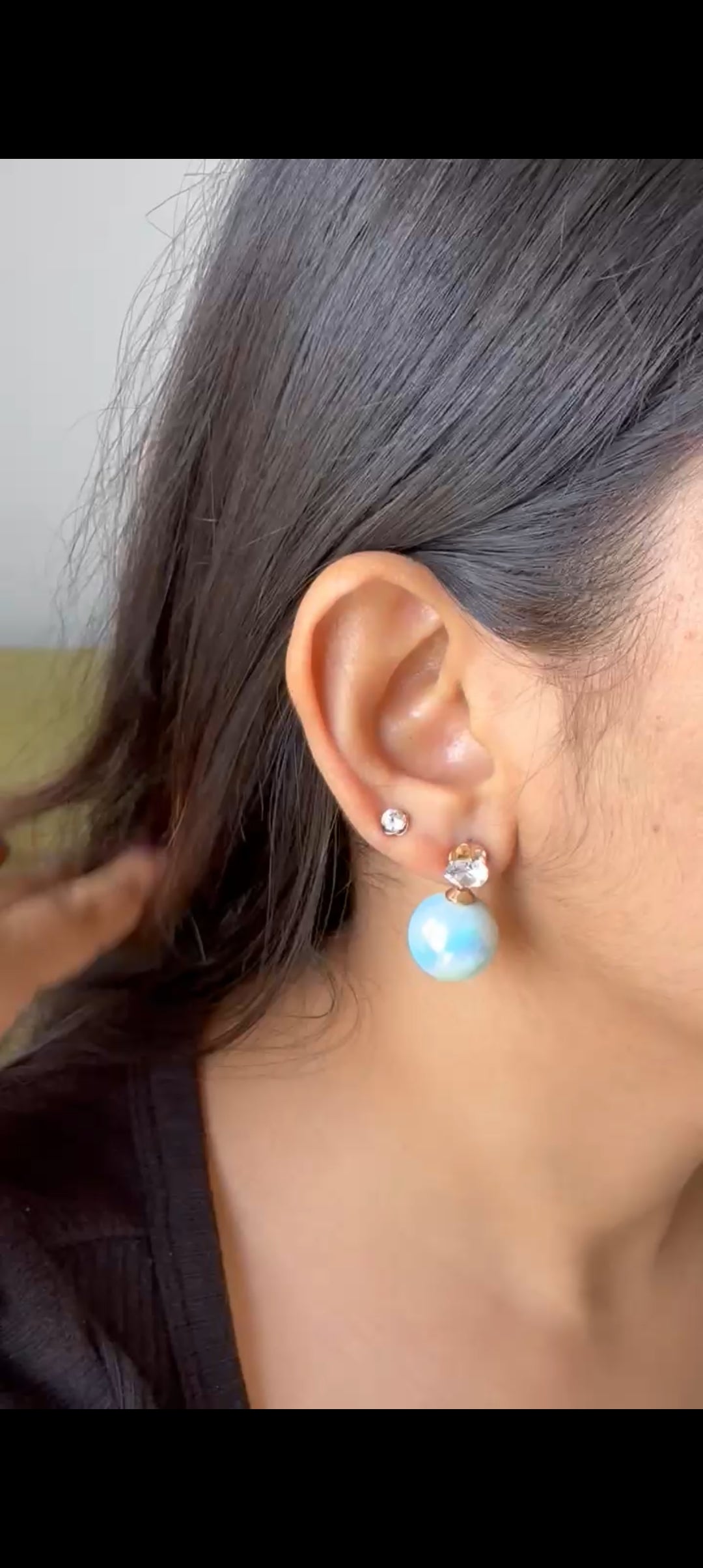 Bella Pearl drop earings