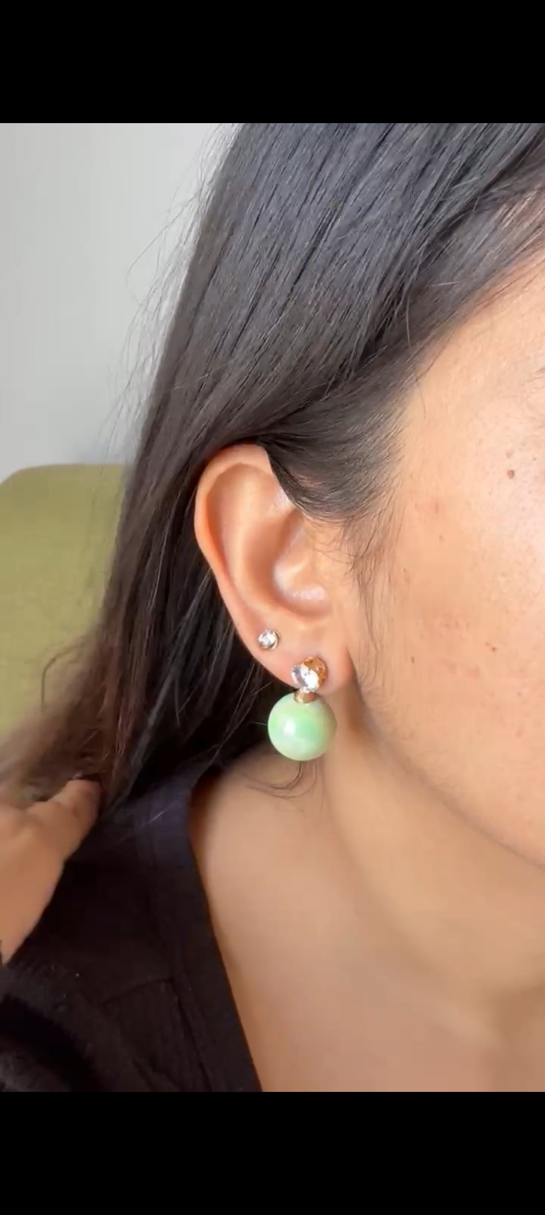Bella Pearl drop earings